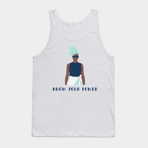 Know your Power feminist female women girls future is female resist strong Tank Top by From Mars